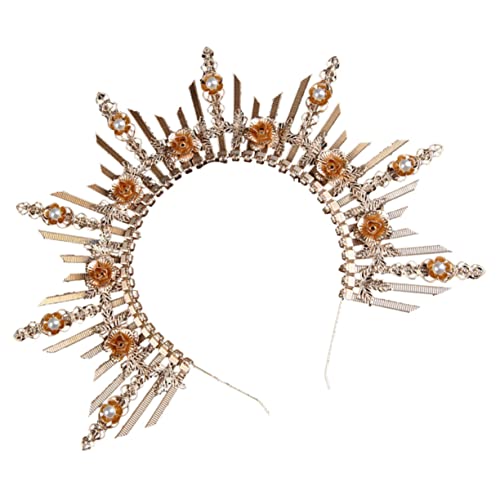 OUNONA Göttinnen-kopfschmuck Kronen-kopfschmuck Lolita-accessoires Kronen-stirnband Göttinnen-krone Stirnband Für Frauen Und Mädchen Cosplay-partys Halloween-party Tanz Festzug Party von OUNONA