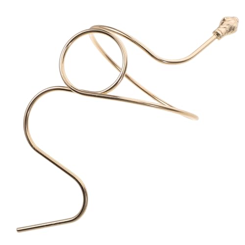 OUNONA Goldener Schlangen Armreif Oberarm Manschette Offenes Design Robust Damen Schmuck Trendiger Chunky Cuff Armlet Vielseitig für Alltag und Party von OUNONA