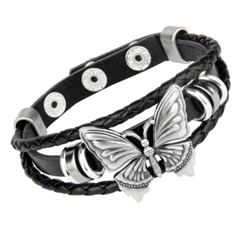 OUNONA Punk Schmetterlings Armband Für Männer Und Frauen Gothic Armreif Aus Hochwertigen Materialien Mit Modischem Design Für Freizeit Und Partys von OUNONA