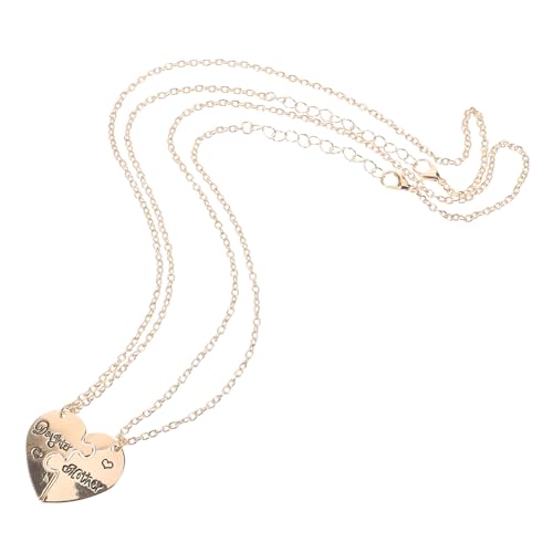 OUNONA Gravur Halskette Mutter Tochter Langlebiger Anhänger Muttertagsgeschenk Symbol für Verbundenheit Rostfrei für Frauen und Töchter Persönliches Schmuckstück von OUNONA