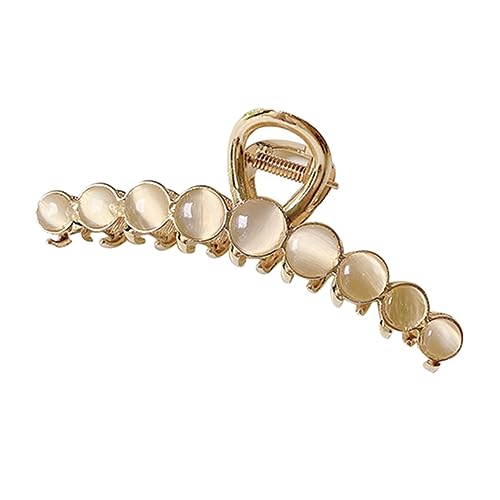 OUNONA Große Haarklammer mit Katzenaugen Langlebiger Haarclip mit Rutschfestem Zahn Design für Dickes und als Modisches Haarschmuck Accessoire für Damen von OUNONA