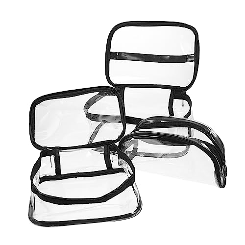 OUNONA Große Schminktasche 3 Stücke Kulturtasche Tragbare Kosmetiktasche Für Reisen Transparente Make up Tasche Für Frauen Und Männer Multifunktionale Kulturbeutel Satz von OUNONA