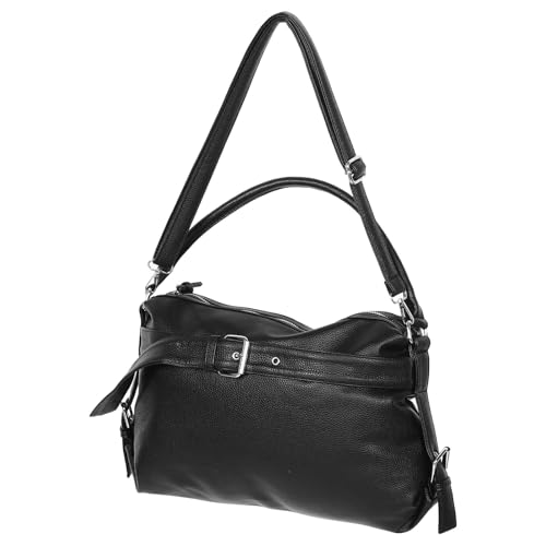 OUNONA Große Umhängetasche für Damen – Vintage Satchel Bucket Handtasche – Modische Punk Handtasche – Damen Pendlertasche von OUNONA