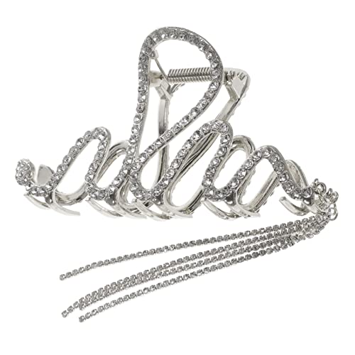 OUNONA Haarklammer Schlangenform mit Quaste für Dickes und Dünnes Haar Strass Metallhaarklammern für Damen Haar Styling Zubehör von OUNONA