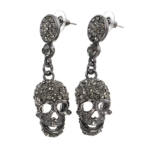 OUNONA Halloween Ohrstecker Damen Skull Ohrhänger Exaggerated Retro Design Kreative Lustige Festival Schmuck Auffällige Ohrdekoration für Party Alltag von OUNONA
