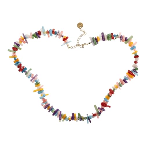 OUNONA Korallenkette Für Frauen Blaue Muschelketten Küstenstrand Schmuck Sommerketten Strandschmuck Meeresschmuck Halskette von OUNONA