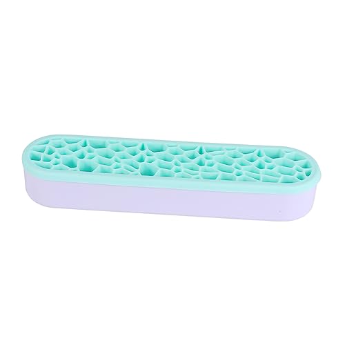 OUNONA Halter Für Schminkpinsel Kosmetikpinselhalter Organizer Aus Hochwertigem Silikon Grün Leicht Und Tragbar Für Familie Reisen Camping von OUNONA