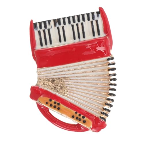 OUNONA Handgefertigte Handzuginstrument Brosche Legiertem Stilvoller Anstecker für Mäntel Anzüge und Pullover Modisches Schmuckaccessoire für Formelle Anlässe und Besondere Outfits von OUNONA