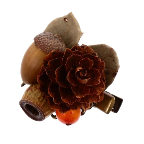 OUNONA Handgemachte Vintage Haarnadel mit Simulation Beeren design Herbstliche Haarklammer Leichte Retro Haarspange für Damen Eleganter Kopfschmuck mit Natürlichem Look von OUNONA