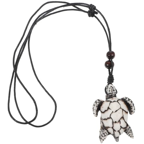 OUNONA Halskette Mit Schildkrötenanhänger Herrenschmuck Harz Dekorative Halskette Mit Gewebtem Seil Für Männer von OUNONA
