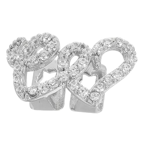 OUNONA Herz-zahngrill Aus Kupfer Dekorative Falsche Zahnkappen Mit Doppelherzmuster Für Cosplay-grillzähne Und Modischen Mundgrill Als Zahnschmuck Für Partys Und Requisiten von OUNONA