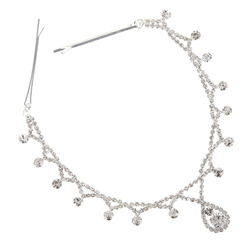 OUNONA Hochzeits Stirn Kette mit Strass für Damen Haarschmuck Accessoire für Bräute und Besondere Anlässe Langlebig und Vielseitig Einsetzbar von OUNONA