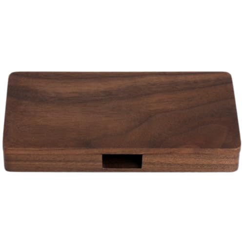 OUNONA Holz Visitenkartenetui mit Magnetverschluss Kompakter und Leichter Business Kartenhalter aus Massivem Holz und Metall Eleganter und Langlebiger Kreditkartenbox für Herren von OUNONA