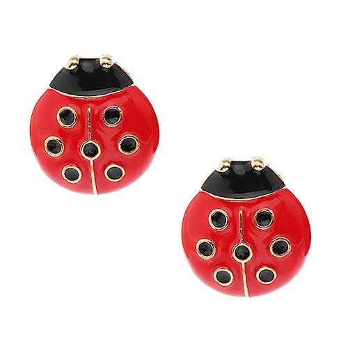 OUNONA Ohrstecker Marienkäfer Mädchen Aus Hautfreundlichem Material Schlichtes Design Für Alltagsdeko Und Partys Selfie Requisiten Für Mädchen von OUNONA