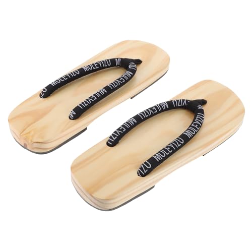 OUNONA Japanische Traditional Geta Sandalen Herren Holz Clogs Atmungsaktiv Strapazierfähig rutschfest Design mit Klassischem Kimono Stil für Alltag und Festlichkeiten von OUNONA