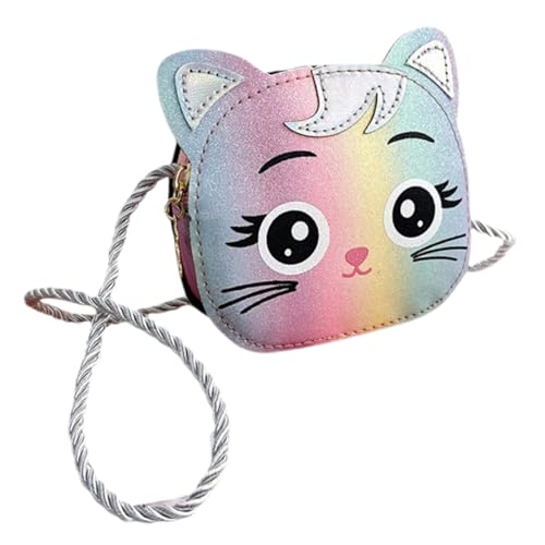 OUNONA Kätzchen Umhängetasche für Süßes Design Vielseitig als Schulter oder Crossbody Tasche Mini Modisches Accessoire für Mädchen von Jahren Langlebige PU und Stoffmaterialien für von OUNONA