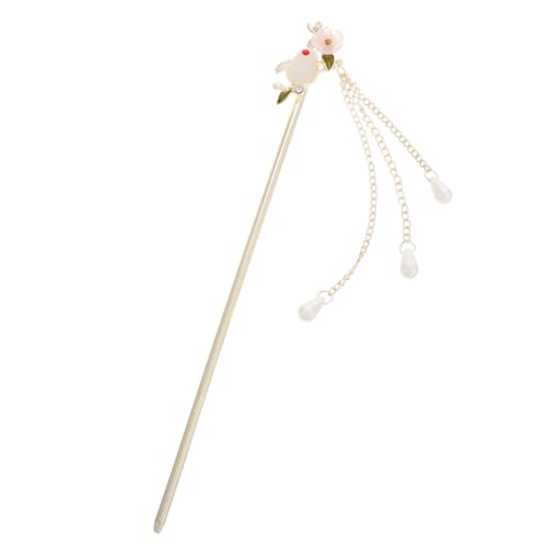OUNONA Haarstäbchen Im Chinesischen Stil Mit Blumenquasten Traditionelle Haarspangen Für Damen Antikes Design Haar-accessoires Für Hanfu von OUNONA