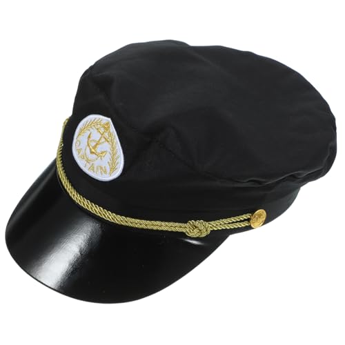OUNONA Kapitänsmütze Baumwolle Segler Hut für Kostümfest Karneval Cosplay Party Bootsmütze Nautisch von OUNONA