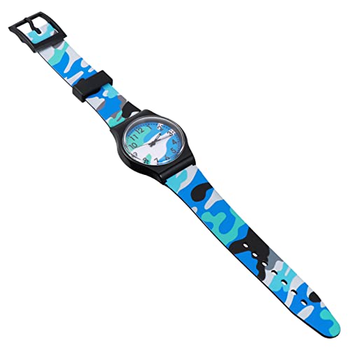 OUNONA Kinderuhr Cartoon Stil Modeuhr Für Jungen Mädchen Studentenuhr Mit Pvc Armband Und Großen Ziffern Für Schule Reise von OUNONA