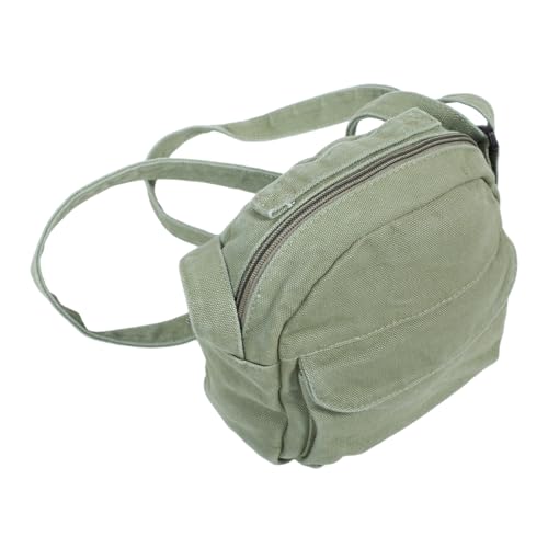 OUNONA Kleine Canvas Umhängetasche für Damen Verstellbare Leichte Mini-schultertasche aus Robustem Canvas Süße Tasche für Handy Geldbörse und Wichtige Kleinigkeiten von OUNONA