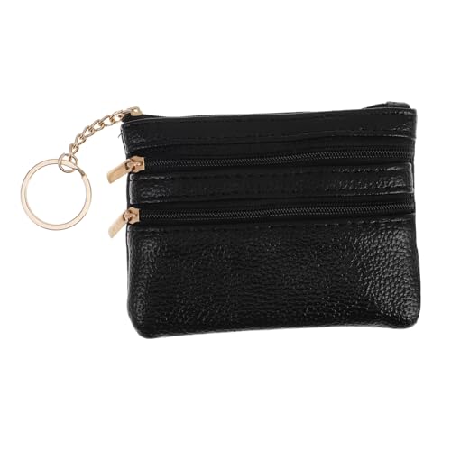 OUNONA Kleine Geldbörse Aus Pu-Material Für Damen Münzgeldbörse Mit Reißverschluss Kartenetui Und Schlüsselhalter Kompakt Und Tragbar Für Täglichen Gebrauch von OUNONA