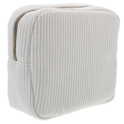 OUNONA Kleine Make Up aus Cord Tragbarer Kosmetik Organizer Vielseitige Aufbewahrungstasche für Lippenstifte und Toilettenartikel für Reisen und Täglichen Gebrauch von OUNONA