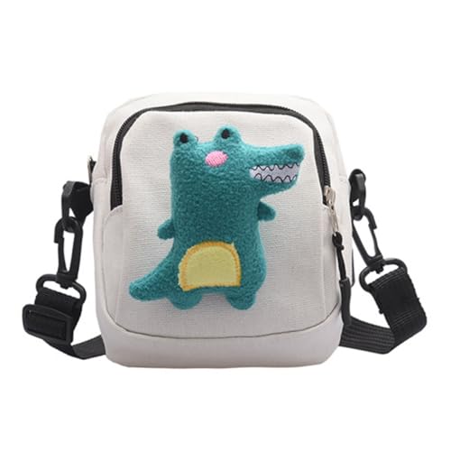 OUNONA Kleine Umhängetasche Canvas Dinosaurier Muster Messenger Tasche Damen Schultertasche Mini Handytasche Tasche Für Party Shopping Und Dating von OUNONA