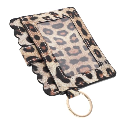 OUNONA Kleines Damen Portemonnaie mit Leopardendesign PU Kreditkartenetui für Minimalisten Praktisch für Reisen Geschenkidee für Frauen Tragbar von OUNONA