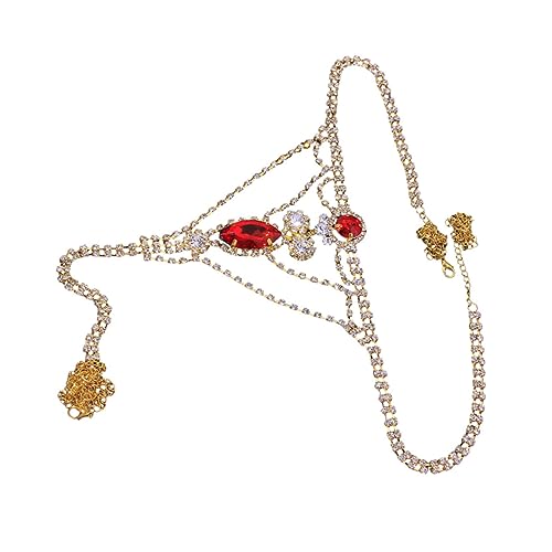 OUNONA Strass Unterwäsche Tanga Körperkette für Damen Bauchschmuck Vielseitig Einsetzbar für Partys und Besondere Anlässe Elegantes Design OUNONA Strass Unterwäsche Tanga Körperkette für Damen Bauchschmuck Vielseitig Einsetzbar für Partys und Besondere Anlässe Elegantes Design von OUNONA
