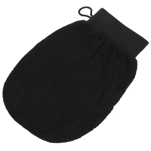 OUNONA Peeling-handschuhe Für Badezimmer Und Dusche Körperpeelinghandschuhe Aus Viskose Entfernen Abgestorbene Hautzellen Geeignet Für Männer Und Frauen Schwarz von OUNONA