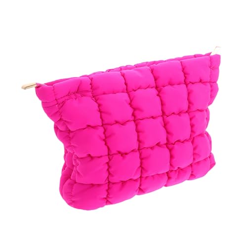 OUNONA Kompakte Leichte Kosmetiktasche mit Weichem für Damen Vielseitiger Kulturbeutel für Reisen und Alltag Praktische Makeup Pouch zur Sicheren Aufbewahrung von Kosmetik und Kleinen von OUNONA