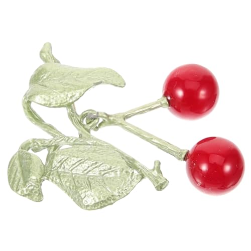 OUNONA Kreative Kirschen Brosche Vielseitige Anstecknadeln für Dekoration und zu Weihnachten für Kleidung Taschen und von OUNONA