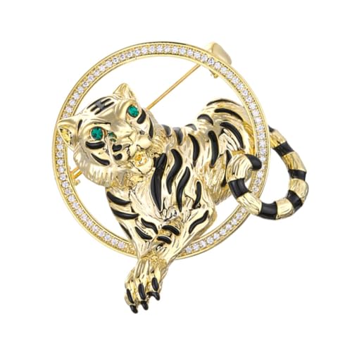 OUNONA Brosche Tiger Pullover Anstecker Kleidung Schmuck Dekorative Brosche Schal Accessoires Corsage von OUNONA