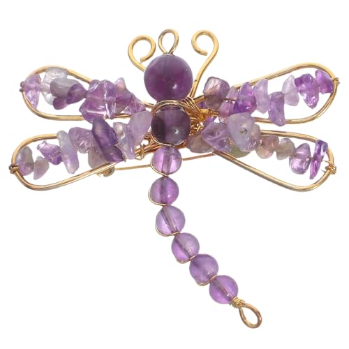 OUNONA Kristall-Libellenbrosche: Anstecknadel mit Tier-Imitation, elegante Brosche aus Metall für Damen, für Kleidung, Kleider, Schals, Strickjacken von OUNONA