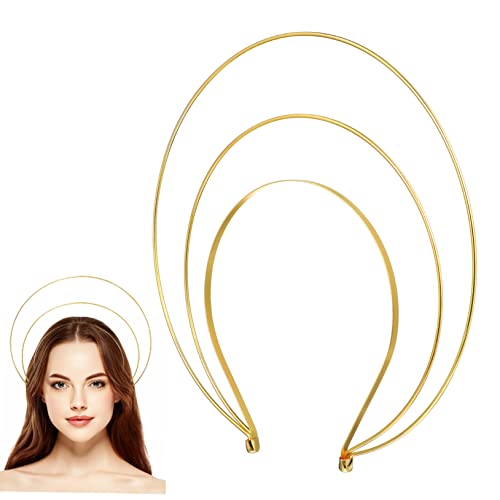 OUNONA Haarreif Krone Stirnband Antikes Kopfstück Heiligenschein Für Damen Kostüm Kopfschmuck Für Cosplay Hochzeit Party Und Andere Besondere Anlässe von OUNONA