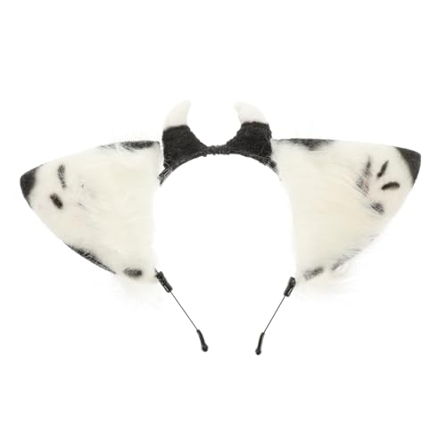 OUNONA Kuh Ohren Haarreif Kuscheliges Haarband Erwachsene Mädchen Kostüm Party Karneval Halloween Zubehör OUNONA Kuh Ohren Haarreif Kuscheliges Haarband Erwachsene Mädchen Kostüm Party Karneval Halloween Zubehör von OUNONA