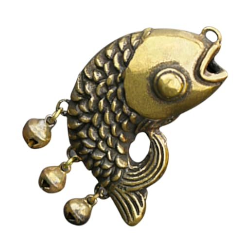OUNONA Kupfer Fisch Anhänger Schlüsselanhänger Glocke Stilvoller Taschenanhänger Langlebig Kratzfest Vielseitig für Schlüsselbund und Rucksack Kreatives Design für Angler und OUNONA Kupfer Fisch Anhänger Schlüsselanhänger Glocke Stilvoller Taschenanhänger Langlebig Kratzfest Vielseitig für Schlüsselbund und Rucksack Kreatives Design für Angler und von OUNONA