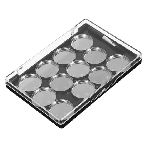 OUNONA Leere Magnetische Lidschatten Palette Mit Transparenter Abdeckung Tragbar Und Multifunktional Für Aufbewahrung Von Lidschatten Und Pinseln Reisen von OUNONA