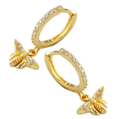 OUNONA Leichte Bienen Creolen Ohrringe Damen Hängend Aesthetic Schmuck Teen Mädchen Hoops Ohrschmuck für Alltag und Party OUNONA Leichte Bienen Creolen Ohrringe Damen Hängend Aesthetic Schmuck Teen Mädchen Hoops Ohrschmuck für Alltag und Party von OUNONA