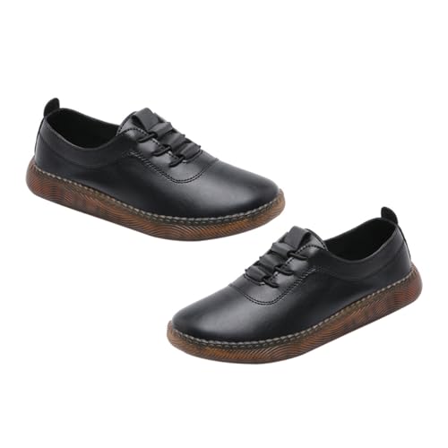 OUNONA Leichte Damen Sneaker Frühling Herbst Atmungsaktive Sportschuhe Flache Freizeit Schuhe für Frauen Alltag Sport von OUNONA