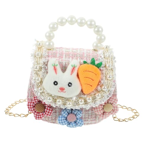 OUNONA Leichte Mini umhängetasche für Mädchen aus Baumwoll leinen Praktische Schultertasche mit Einfachem Zugriff Strapazierfähige Crossbody Tasche als für Junge Mädchen von OUNONA