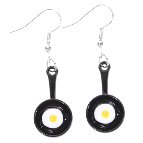OUNONA Lustige Spiegelei Pfanne Ohrringe für Frauen Kreative Dangle Ohrringe Kostüm Accessoires Hautfreundlich und Langlebig OUNONA Lustige Spiegelei Pfanne Ohrringe für Frauen Kreative Dangle Ohrringe Kostüm Accessoires Hautfreundlich und Langlebig von OUNONA