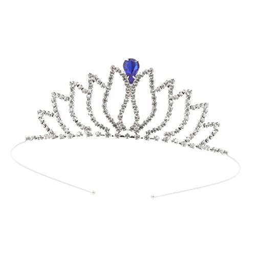 OUNONA Mädchen Tiara aus Metall Strass Haarschmuck für Robuste für Geburtstagsfeiern und Festivals Sicher und Langlebig Perfektes für Prinzessinnen von OUNONA