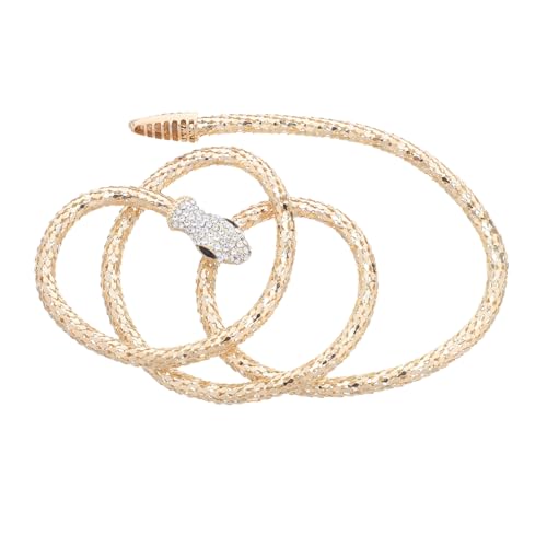 OUNONA Schlangenhalskette Mit Strasssteinen Schlangenanhänger Aus in Schlangenform Damenschmuck Einstellbarer Verschluss Für von OUNONA