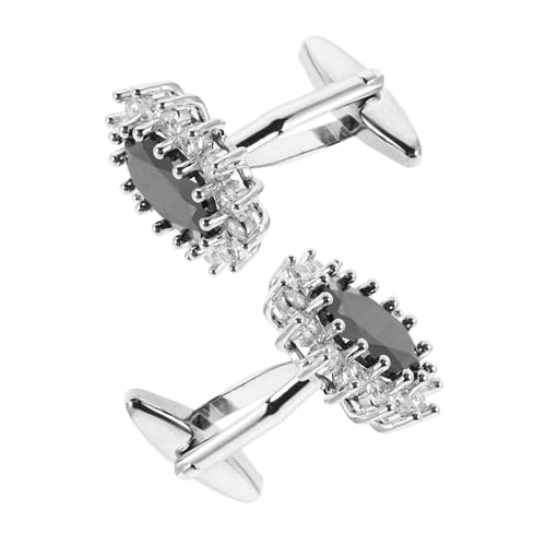 OUNONA Manschettenknöpfe Für Herrenhemden Anzugaccessoires Mit Strasssteinen Smokingknöpfe Für Umschlagmanschetten Hemdaccessoires Für Besondere Anlässe von OUNONA