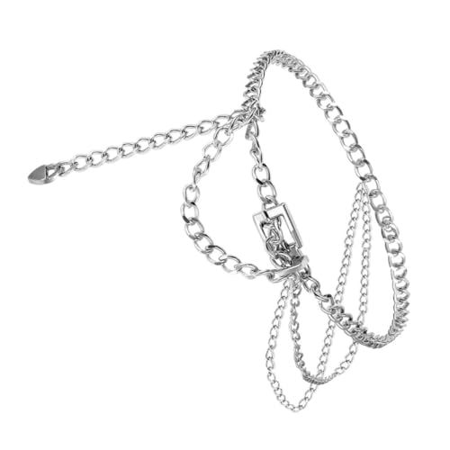 OUNONA Kettengürtel Für Damen Verstellbarer Taillengürtel Aus Metall Mit Herzförmigem Anhänger Langer Körpergürtel Für Kleider Jeans Hosen Bauchschmuck Für Frauen Und Mädchen von OUNONA