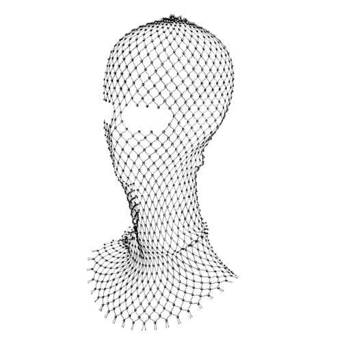 OUNONA Mesh Haarschal Kopftuch mit Strass für Frauen Kopfbedeckung im Modischen Design für Partys Hochzeiten Geburtstagsfeiern und Besondere Anlässe von OUNONA