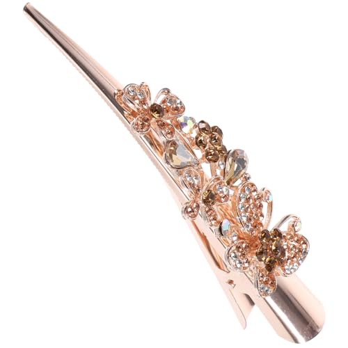 OUNONA Metall Haarspange mit Schmetterlingsdesign für Damen Glitzernde Haarspange Haaraccessoire für Strapazierfähige Krokodilklemme für Festliche Anlässe von OUNONA
