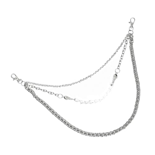 OUNONA Metall Hosenkette mit Anhänger Punk Style Taillenkette für Herren Legierung Jeans Kette Modisches Accessoire für Hip Hop Kleidung Langlebig und Vielseitig Kombinierbar von OUNONA