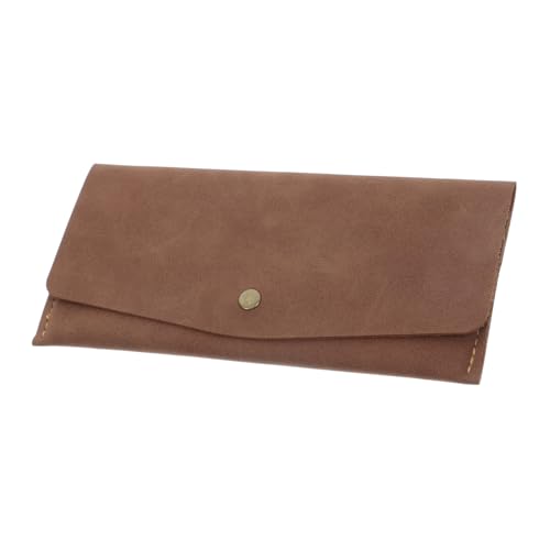 OUNONA Minimalist Retro Snap Clutch Geldbörse aus Kunstleder Wiederverwendbarer Cash Envelope Wallet für Herren und Damen Multifunktionaler Geldbeutel mit Mehreren Kartenfächern Robust von OUNONA